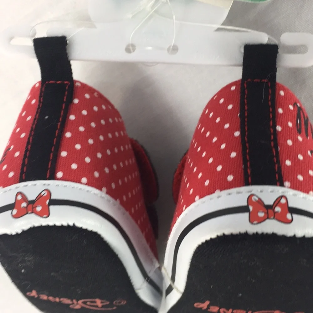 Minnie Mouse Polka Dot Hightop Shoes, 3-6 Months